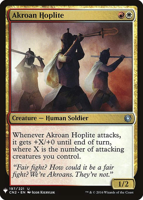 Akroan Hoplite (PLST) (CN2-197)