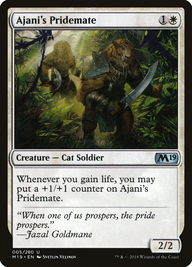 Ajani's Pridemate (M19) (5)