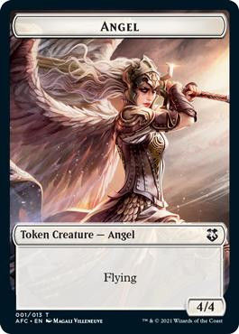 Angel Token // Saproling Token (TAFC) — cara 1 de 2