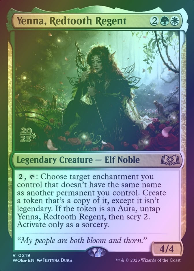 Yenna, Redtooth Regent (PWOE) (219s) / Foil