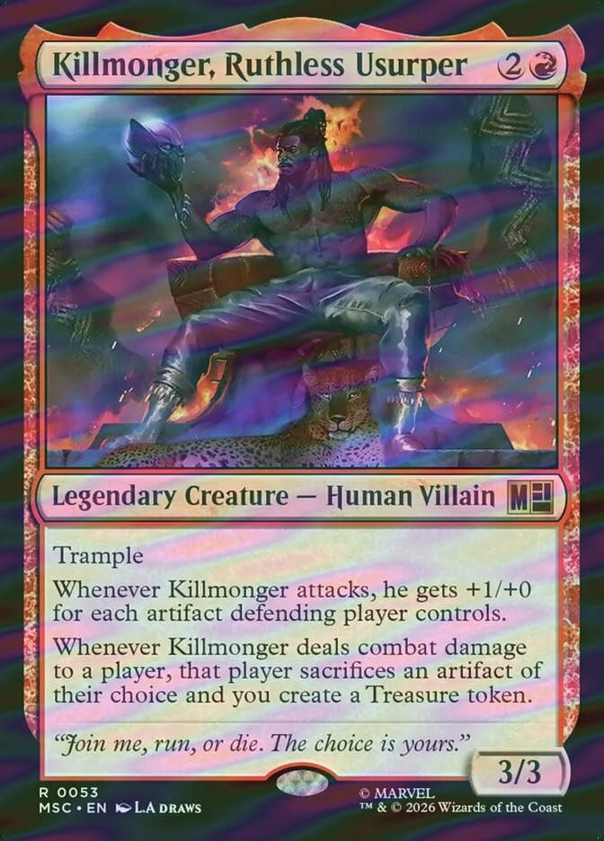 Killmonger, Ruthless Usurper (MSC) (53) / Surge Foil