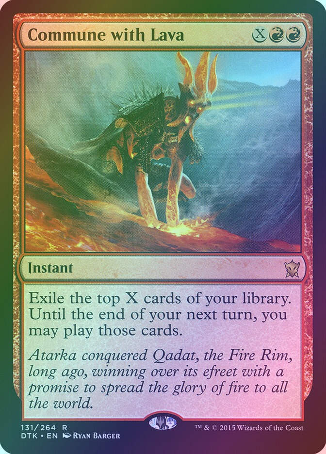 Commune with Lava (DTK) (131) / Foil