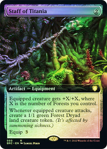 Staff of Titania (BRC) / Extended Art Foil