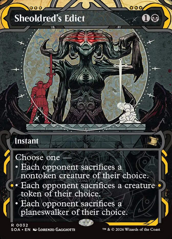 Sheoldred's Edict (SOA) (32) / Borderless / Showcase
