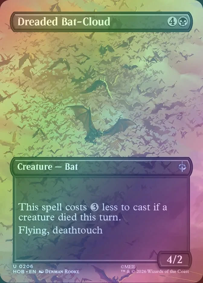Dreaded Bat-Cloud (HOB) (206) / Borderless / Foil
