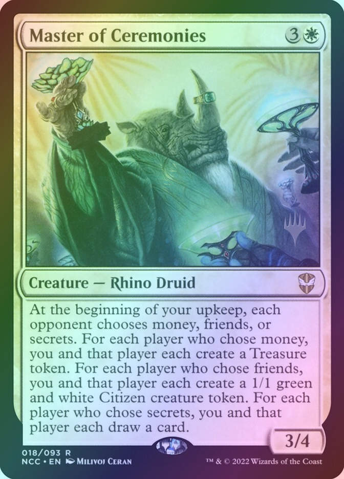 Master of Ceremonies (PNCC) (18p) / Foil