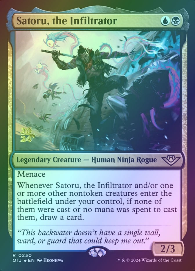Satoru, the Infiltrator (POTJ) (230s) / Foil