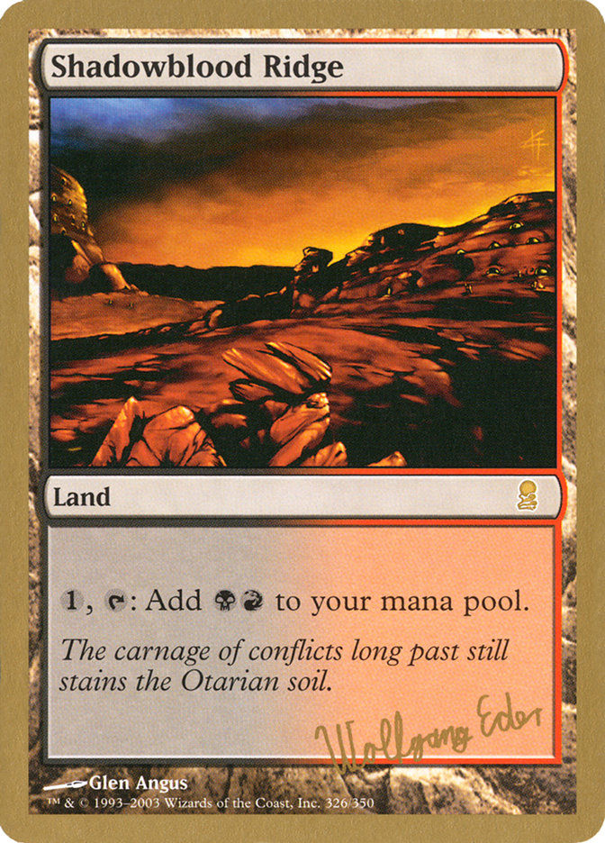 Shadowblood Ridge (WC03) (we326)