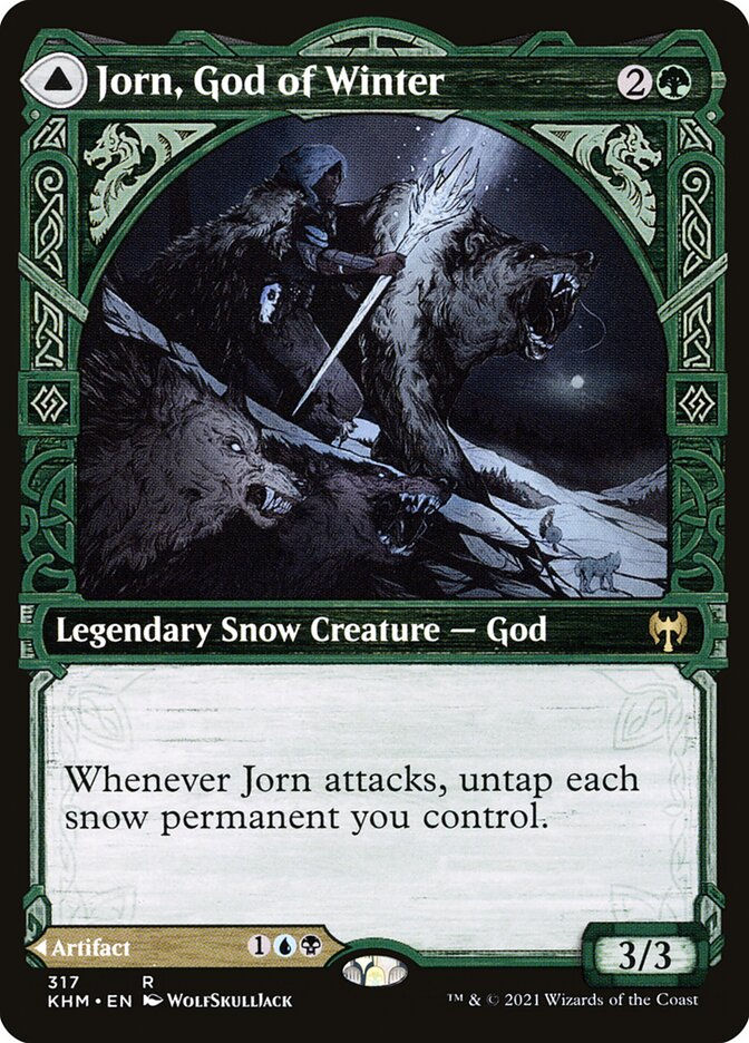 Jorn, God of Winter // Kaldring, the Rimestaff (KHM) (317) / Showcase — cara 1 de 2