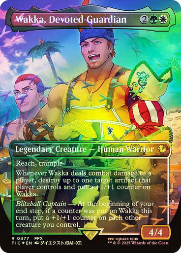Wakka, Devoted Guardian (FIC) (477) / Borderless / Foil