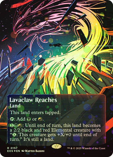 Lavaclaw Reaches (EOS) (157) / Borderless Galaxy Foil