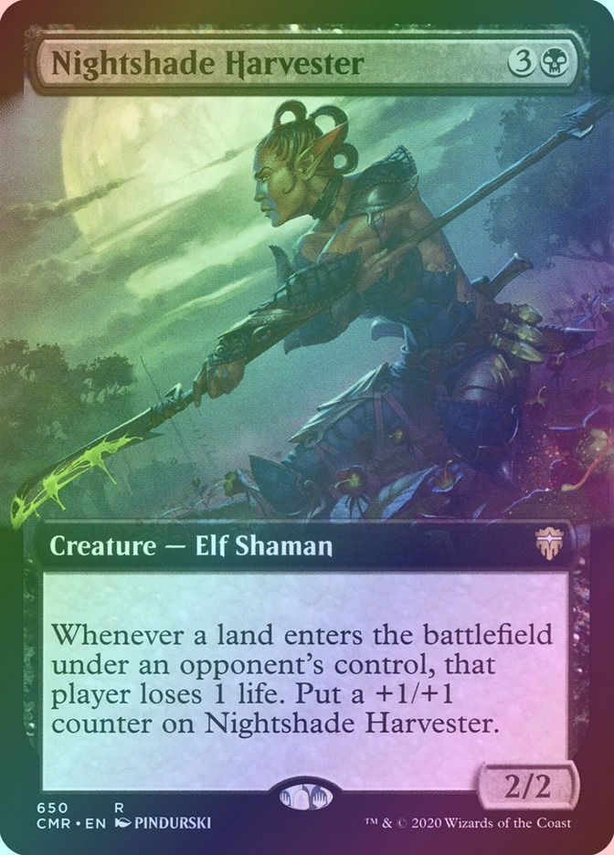Nightshade Harvester (CMR) (650) / Extended Art / Foil