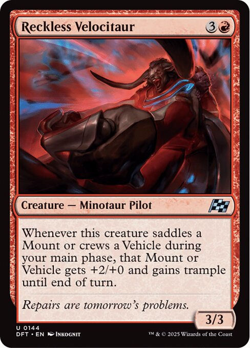 Reckless Velocitaur (DFT) (144)