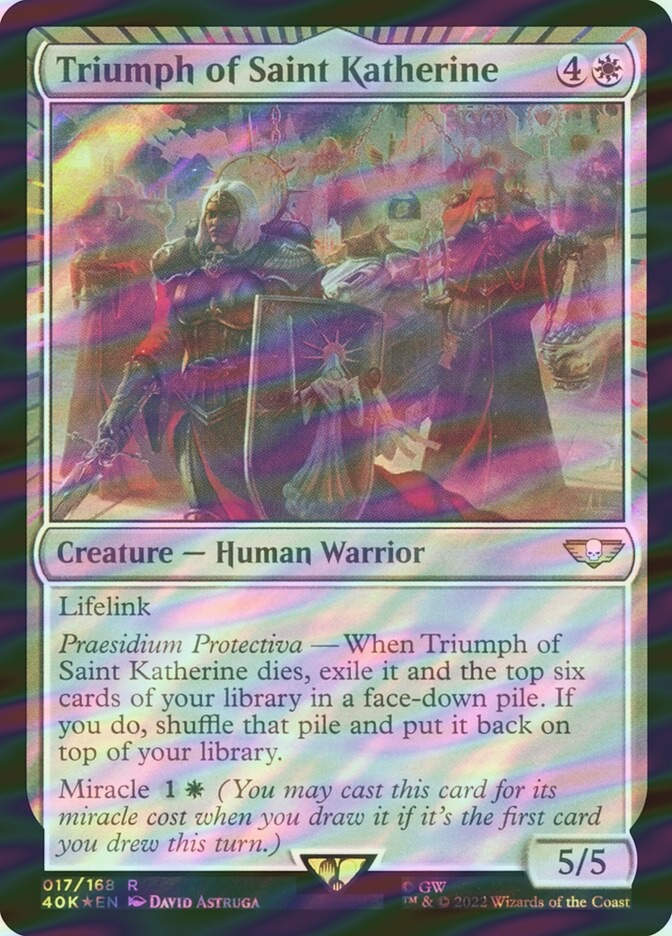 Triumph of Saint Katherine (40K) (17★) / Surge Foil