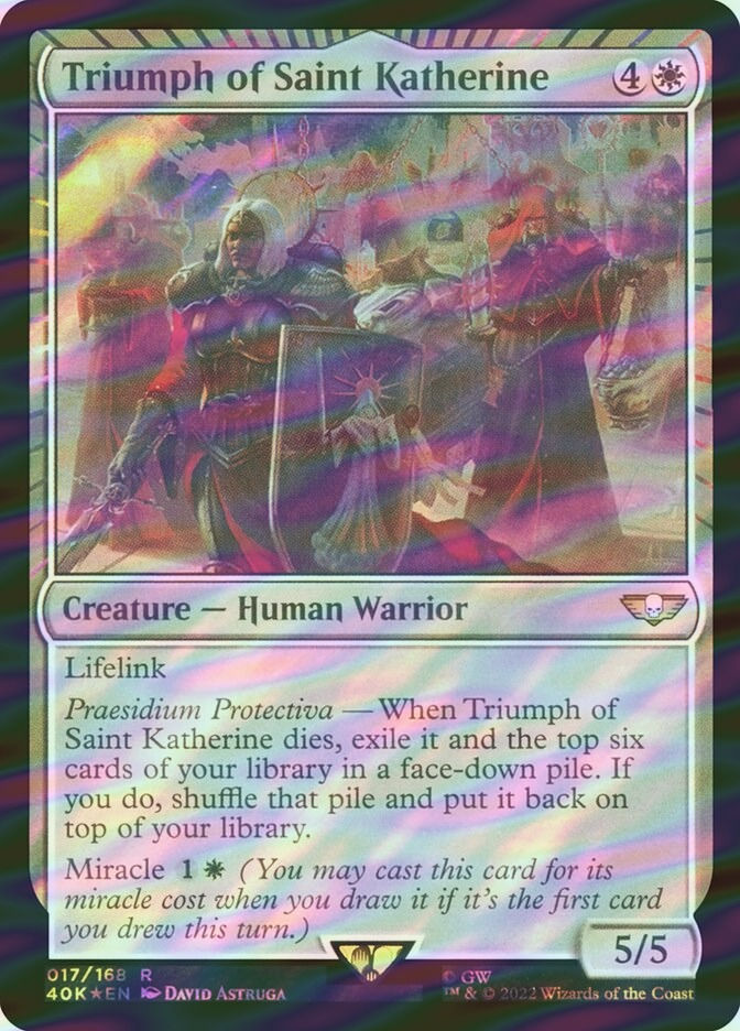 Triumph of Saint Katherine (40K) (17★) / Surge Foil