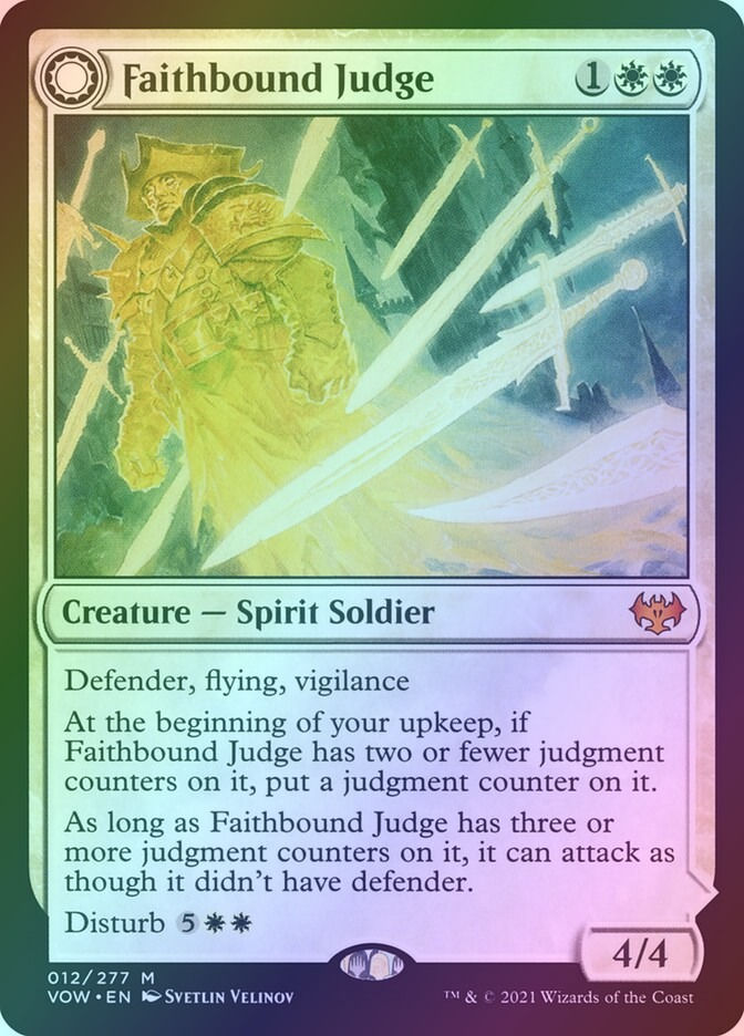 Faithbound Judge // Sinner's Judgment (VOW) (12) / Foil — cara 1 de 2