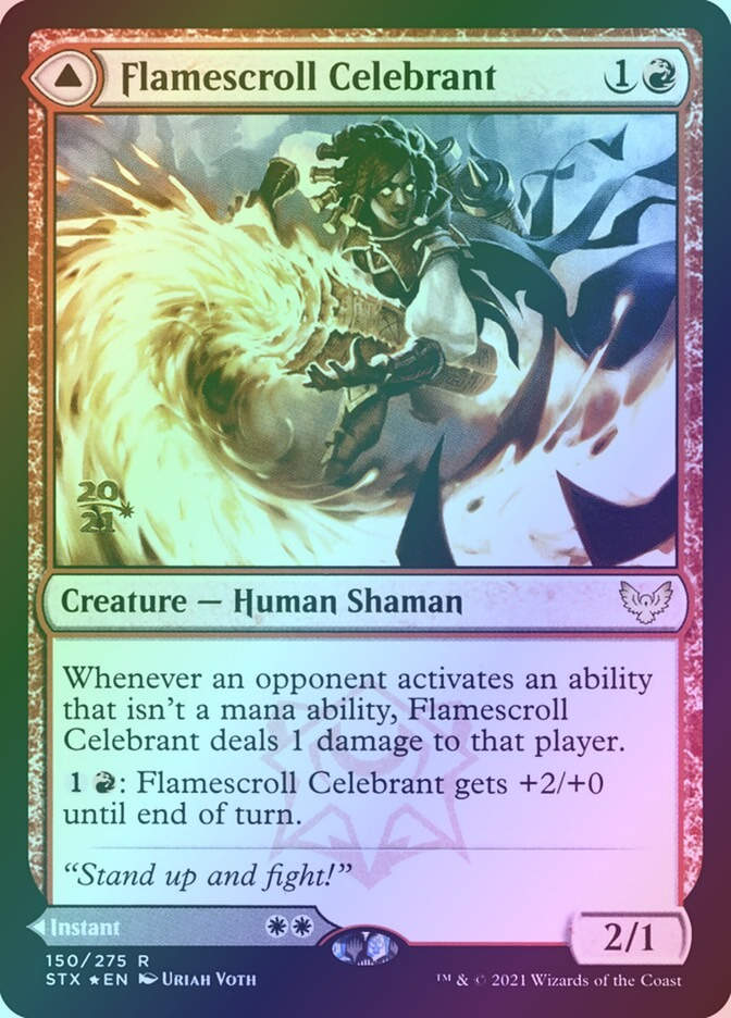 Flamescroll Celebrant // Revel in Silence (PSTX) (150s) / Foil