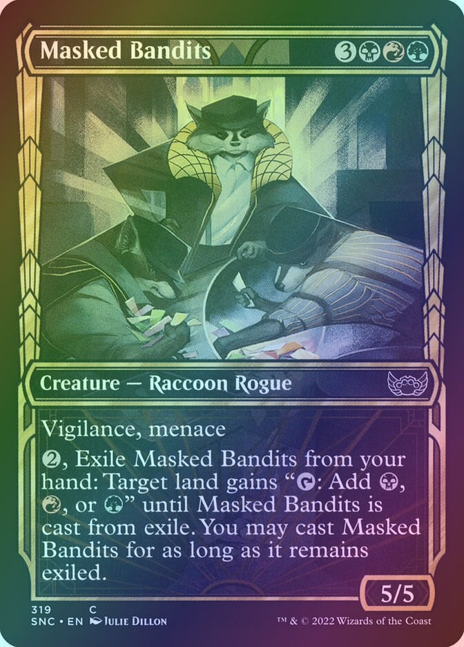Masked Bandits (SNC) (319) / Showcase / Foil