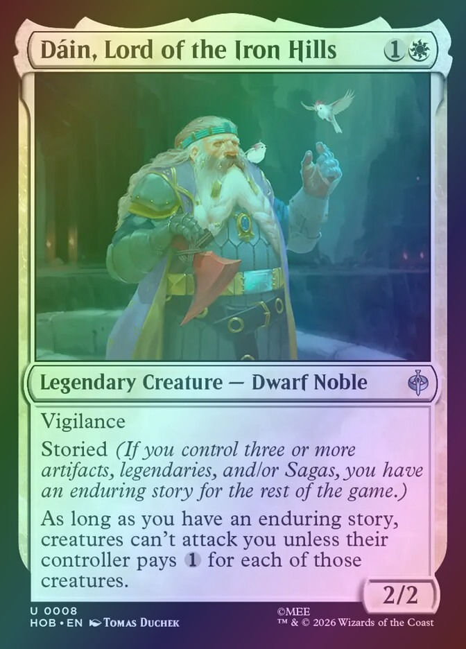 Dáin, Lord of the Iron Hills (HOB) (8) / Foil
