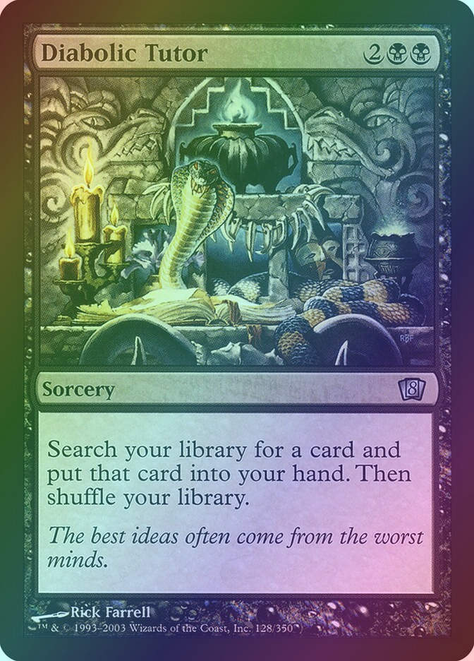 Diabolic Tutor (8ED) (128★) / Foil