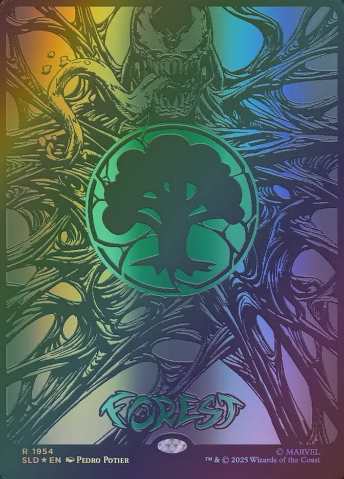 Forest (SLD) (1954) / Borderless / Raised Foil