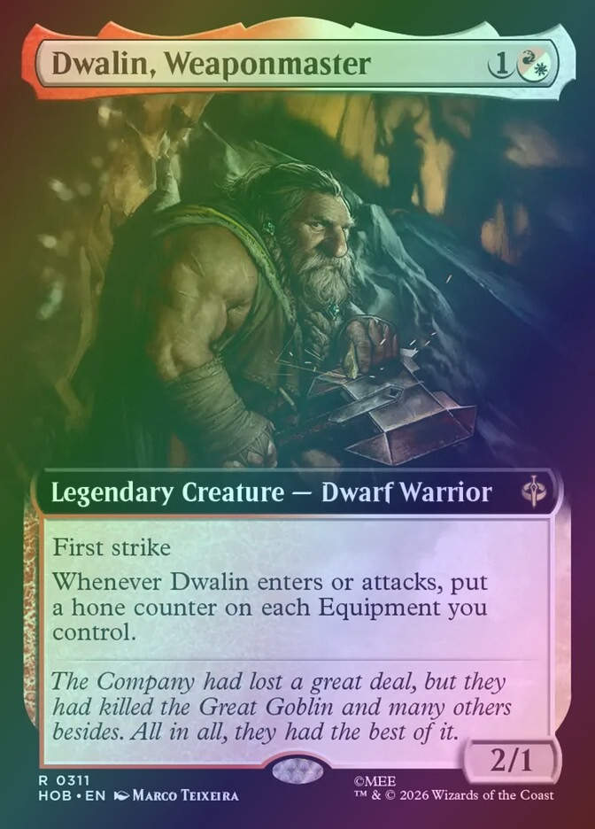 Dwalin, Weaponmaster (HOB) (311) / Extended Art / Foil