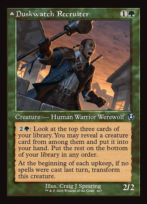 Duskwatch Recruiter // Krallenhorde Howler (INR) (467) / Retro Frame