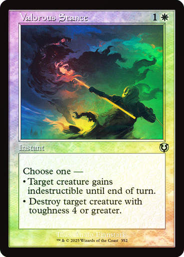 Valorous Stance (INR) (352) / Foil Retro