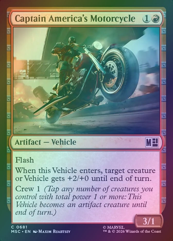 Captain America's Motorcycle (MSC) (681) / Foil