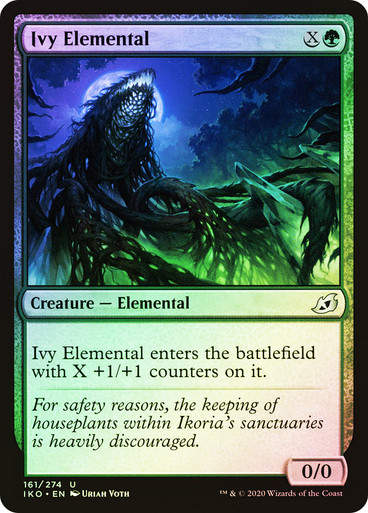 Ivy Elemental (IKO) (161) / Foil