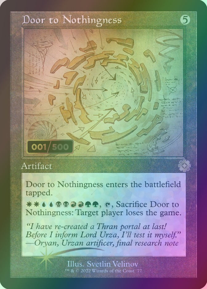 Door to Nothingness (BRR) (77z) / Serialized