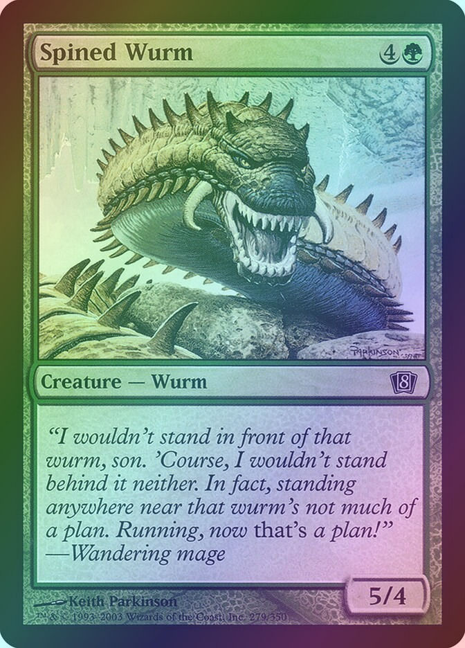 Spined Wurm (8ED) (279★) / Foil