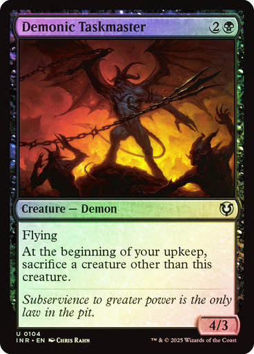 Demonic Taskmaster (INR) (104) / Foil