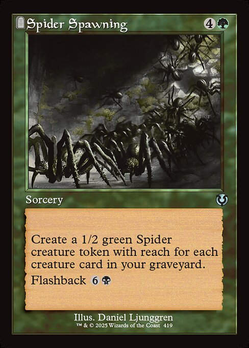 Spider Spawning (INR) (419) / Retro Frame