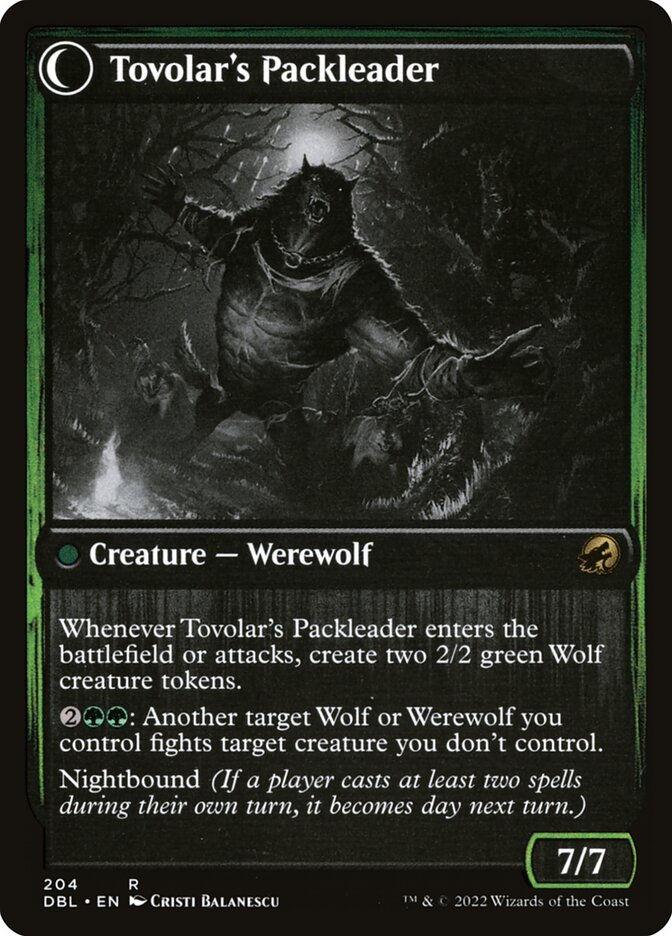 Tovolar's Huntmaster // Tovolar's Packleader (DBL) (204) — cara 2 de 2