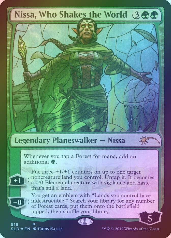 Nissa, Who Shakes the World (SLD) (518) / Foil