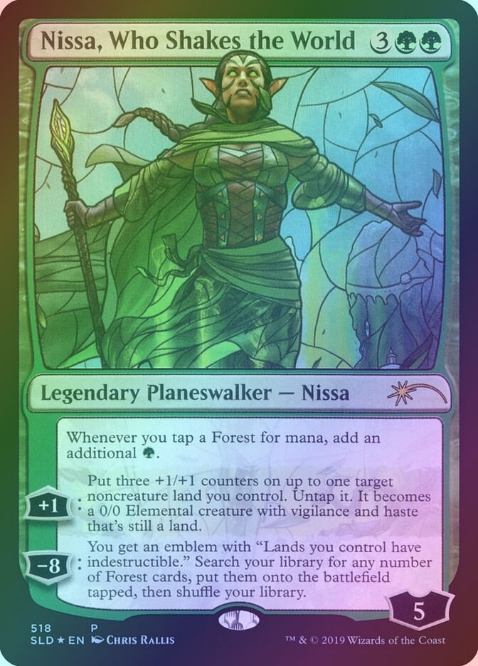Nissa, Who Shakes the World (SLD) (518) / Foil