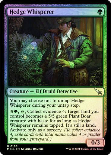 Hedge Whisperer (mkm) (165) / Foil