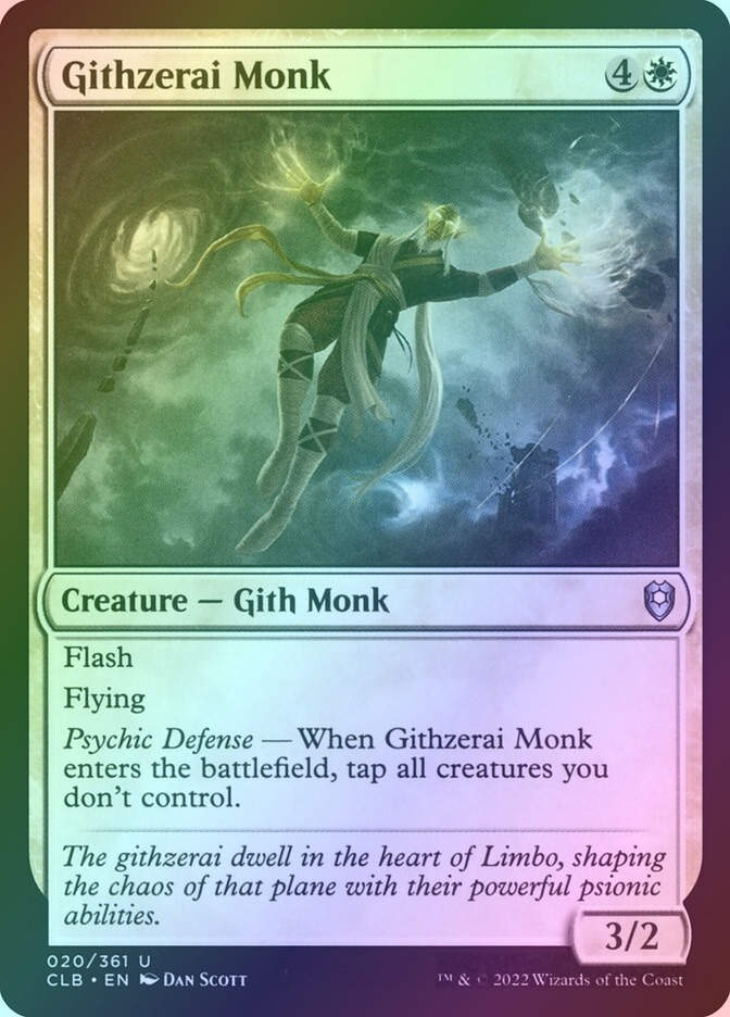 Githzerai Monk (CLB) (20) / Foil
