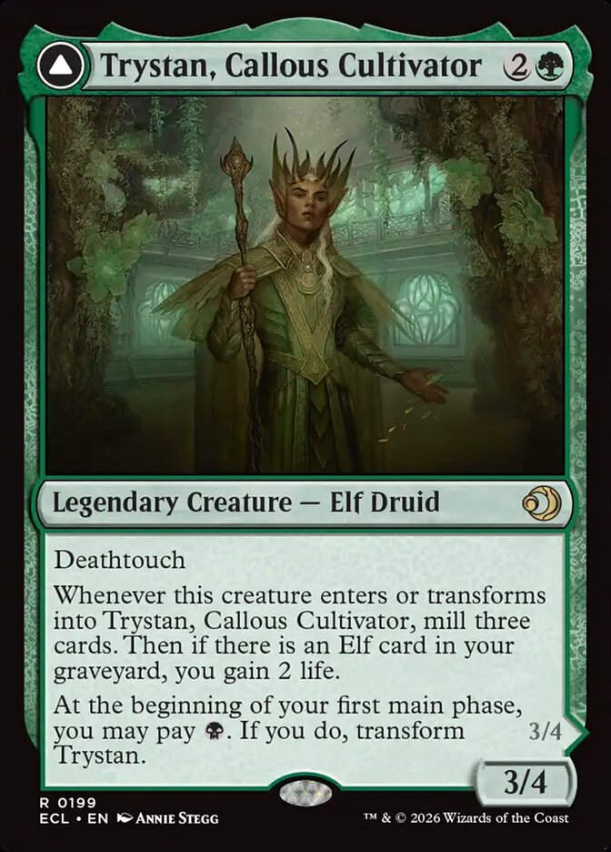 Trystan, Callous Cultivator // Trystan, Penitent Culler (ECL) (199)