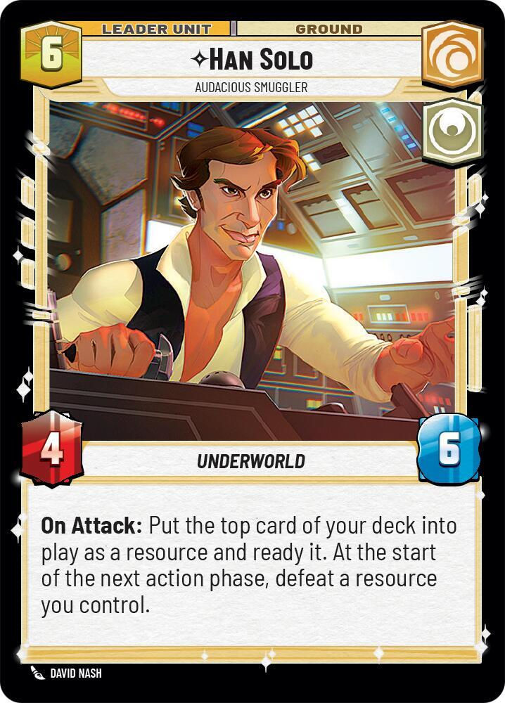 Han Solo - Audacious Smuggler (SOR_#017/252) — cara 2 de 2
