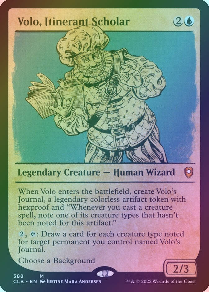 Volo, Itinerant Scholar (CLB) (388) / Showcase / Foil