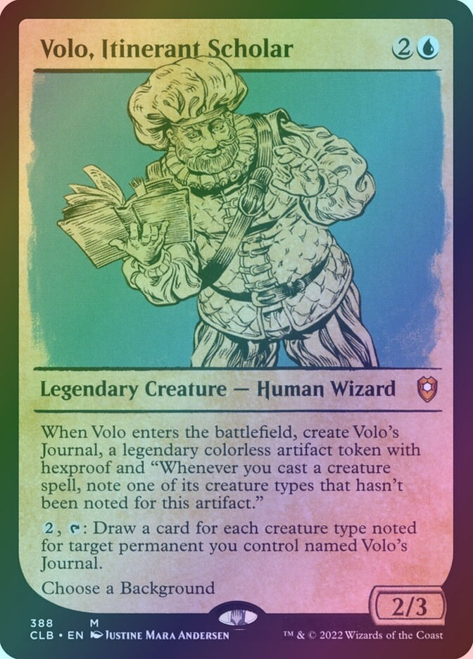Volo, Itinerant Scholar (CLB) (388) / Showcase / Foil