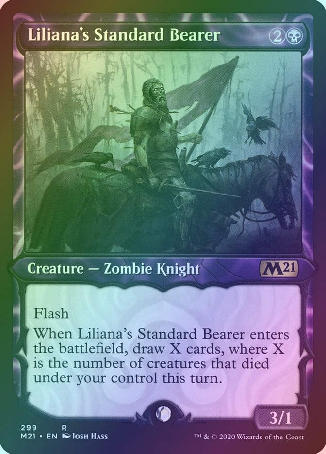 Liliana's Standard Bearer (M21) (299) / Showcase / Foil