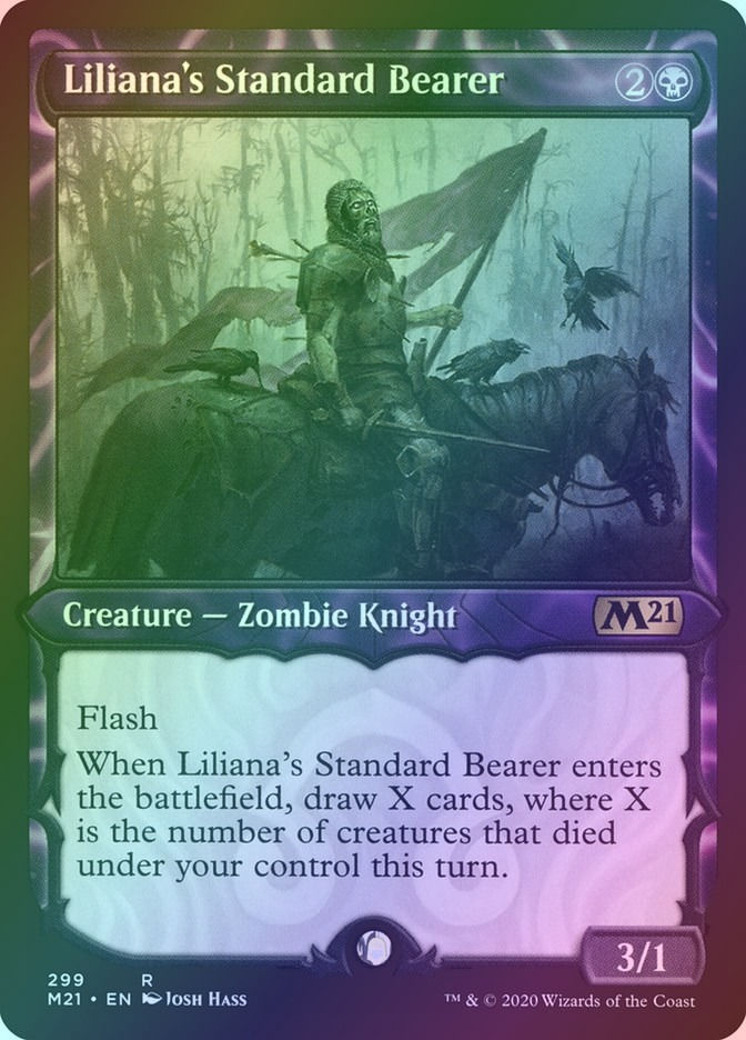 Liliana's Standard Bearer (M21) (299) / Showcase / Foil