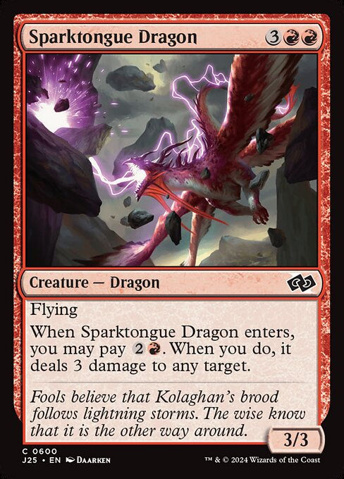 Sparktongue Dragon (J25) (600)