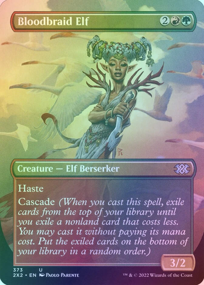 Bloodbraid Elf (2X2) (373) / Borderless / Foil