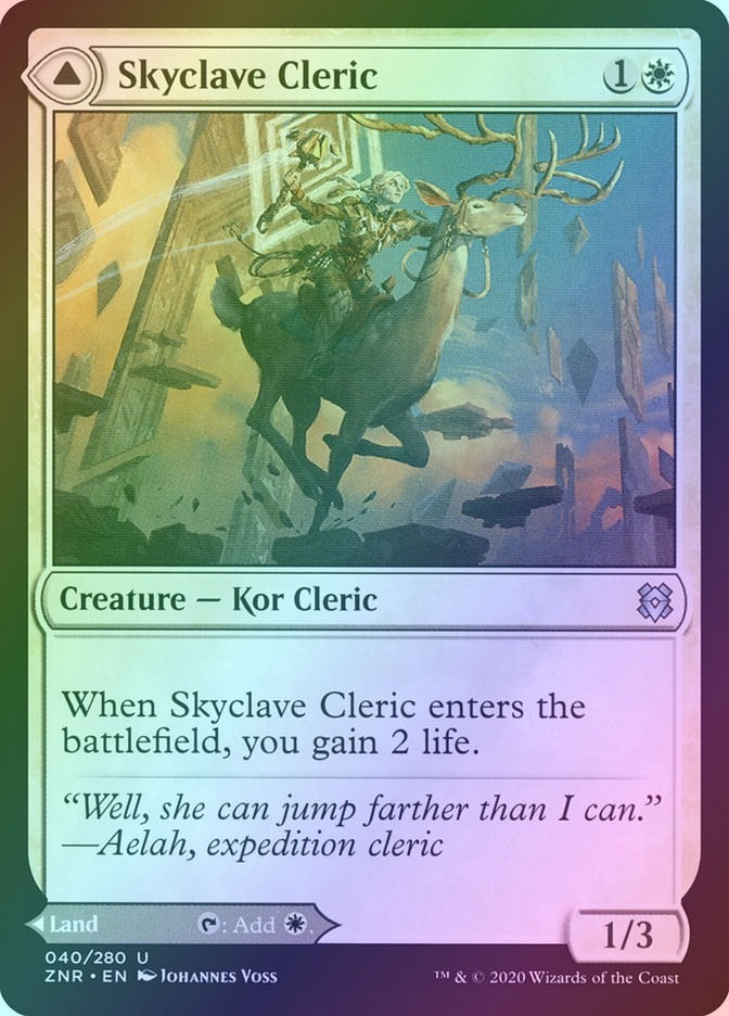 Skyclave Cleric // Skyclave Basilica (ZNR) (40) / Foil — cara 1 de 2