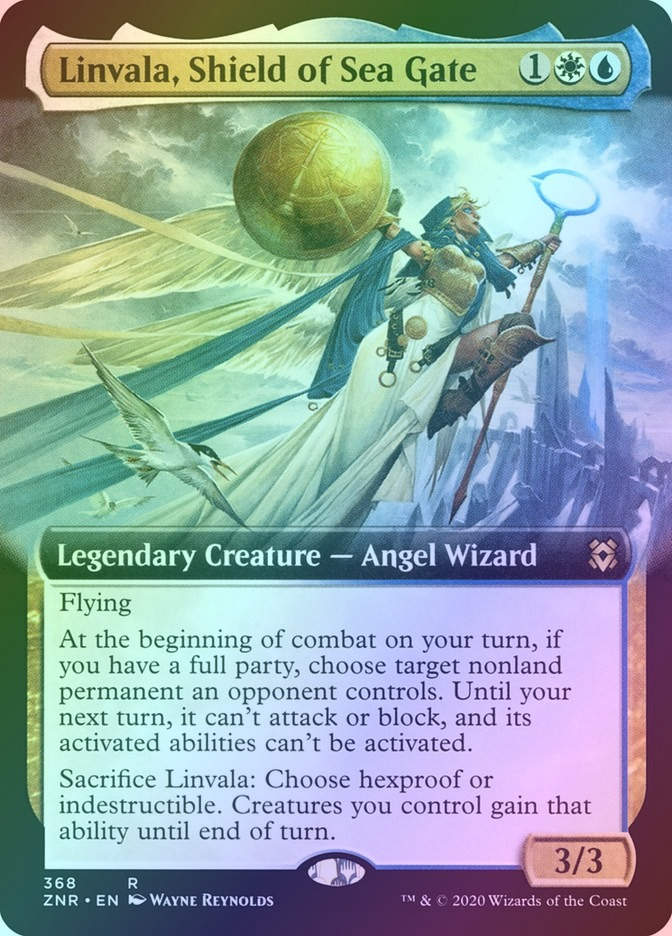 Linvala, Shield of Sea Gate (ZNR) (368) / Extended Art / Foil