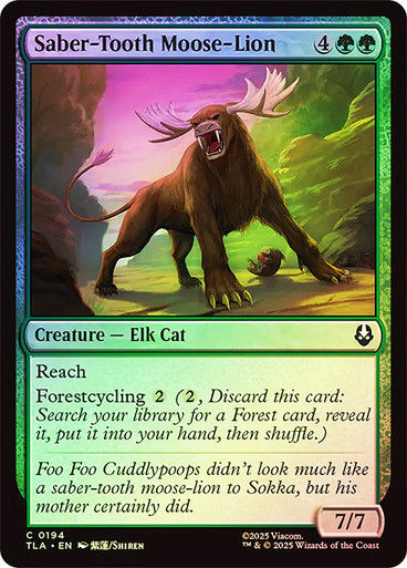 Saber-Tooth Moose-Lion (TLA) (194) / Foil